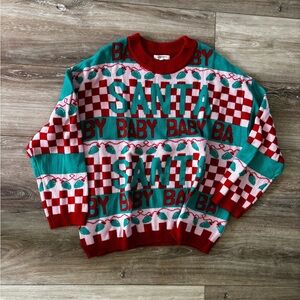 Festive Red and Green Sweater